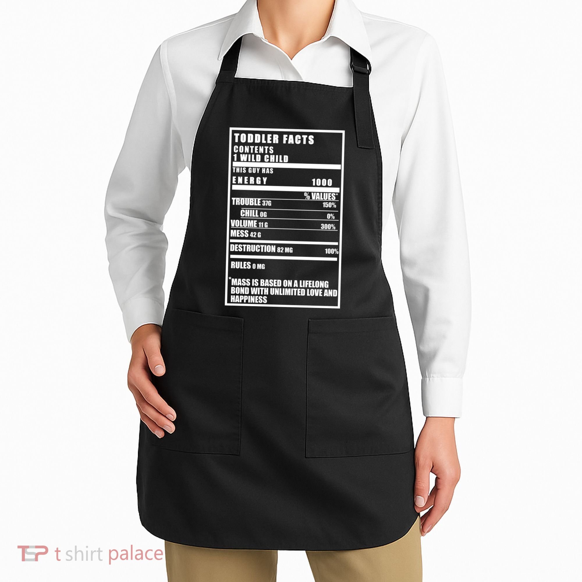 Toddler Nutrients Facts Apron