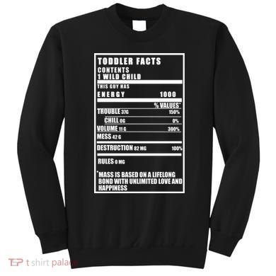 Toddler Nutrients Facts Sweatshirt