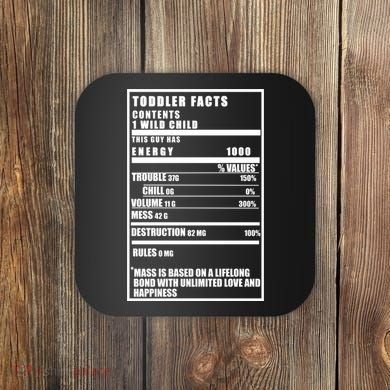 Toddler Nutrients Facts Coaster