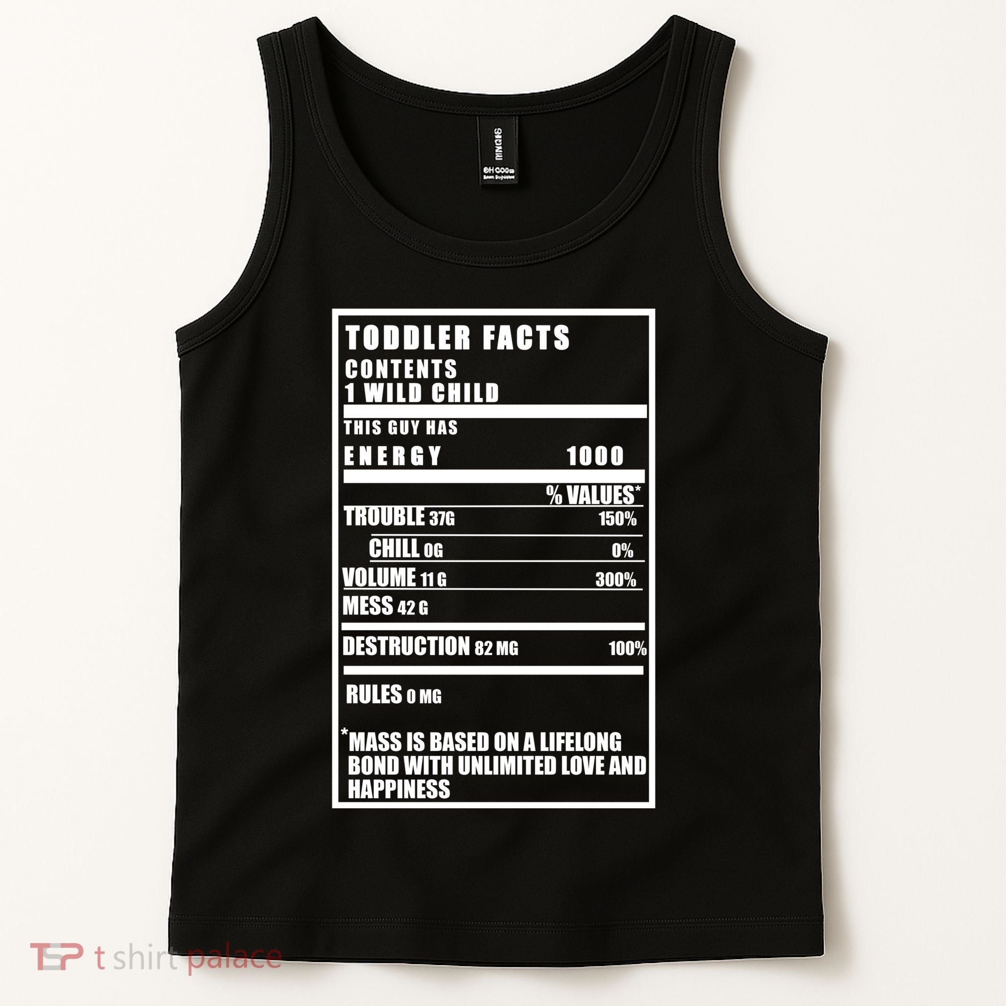 Toddler Nutrients Facts Tank Top