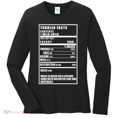 Toddler Nutrients Facts Women's Long Sleeve Shirt