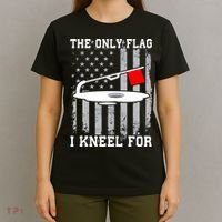 The only Flag I Kneel for Funny Ice Fishing Fisherman T-Shirt thumb 4