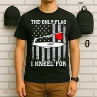 The only Flag I Kneel for Funny Ice Fishing Fisherman T-Shirt thumb 6