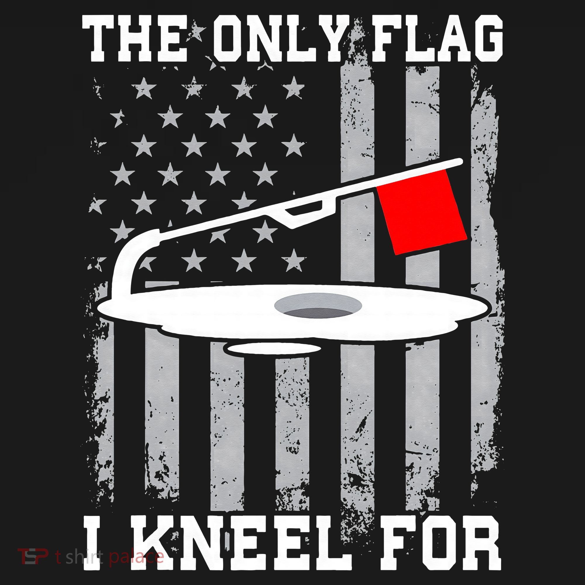 The only Flag I Kneel for Funny Ice Fishing Fisherman Women's Tank Top