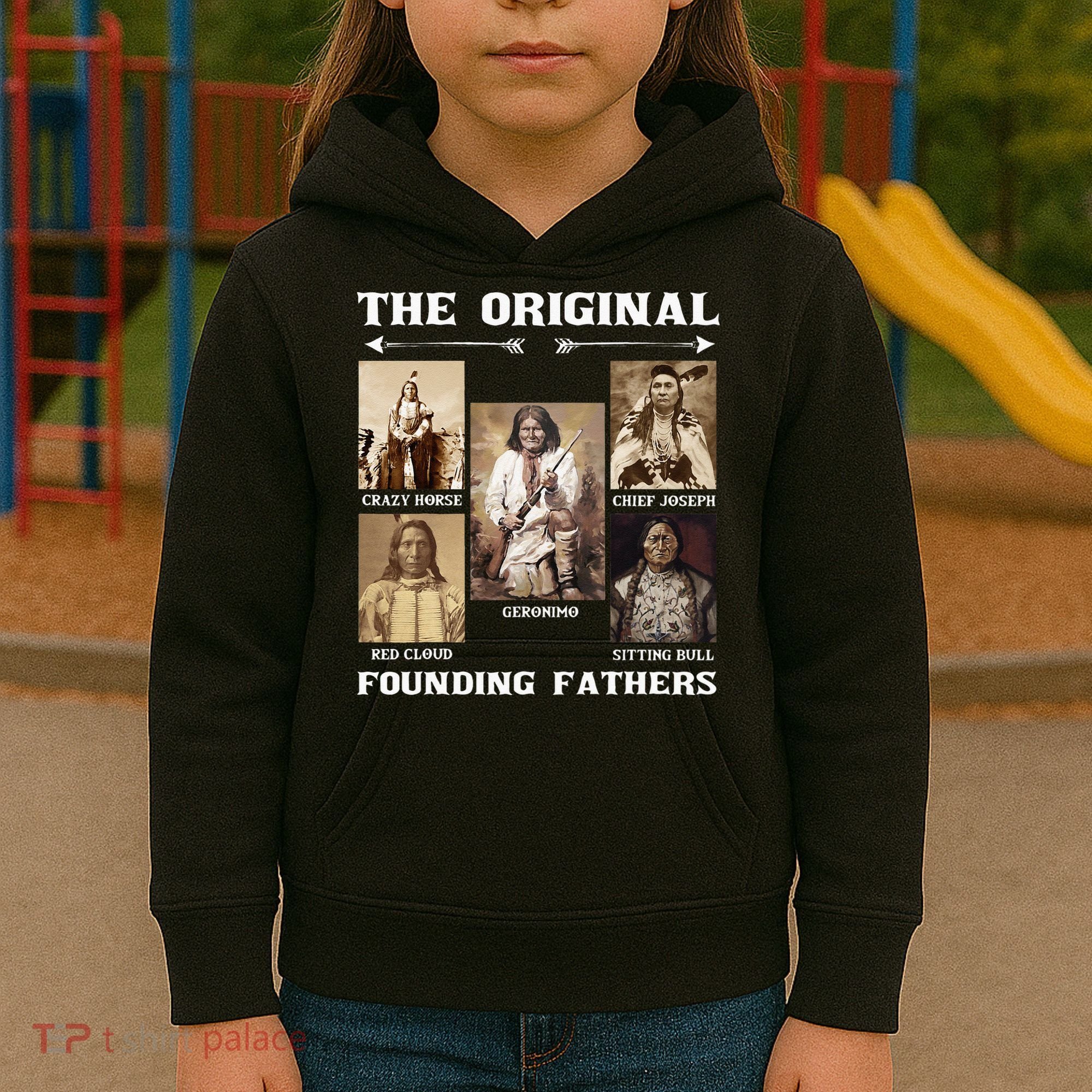 The Original Founding Fathers Native American Kids Hoodie