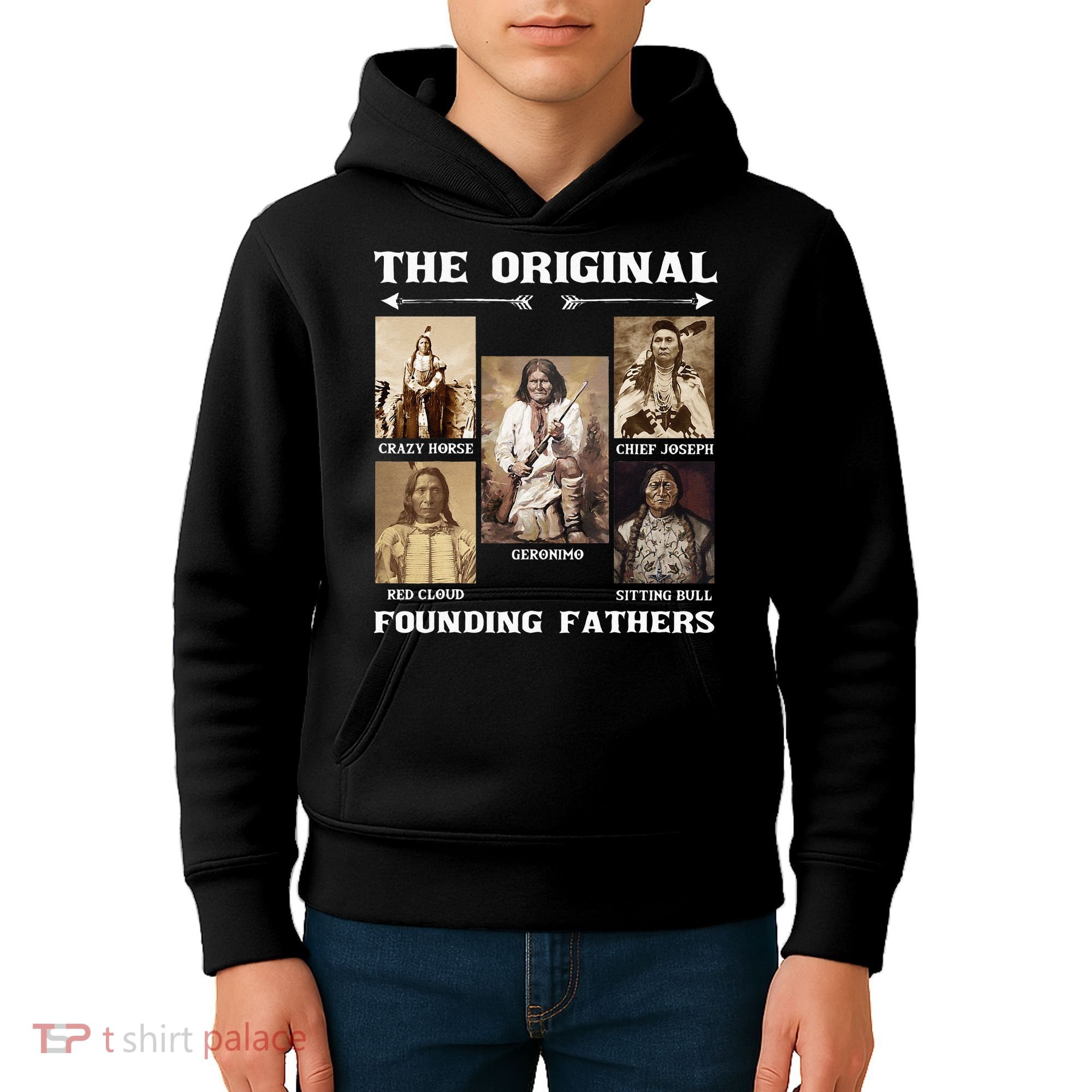 The Original Founding Fathers Native American Kids Hoodie