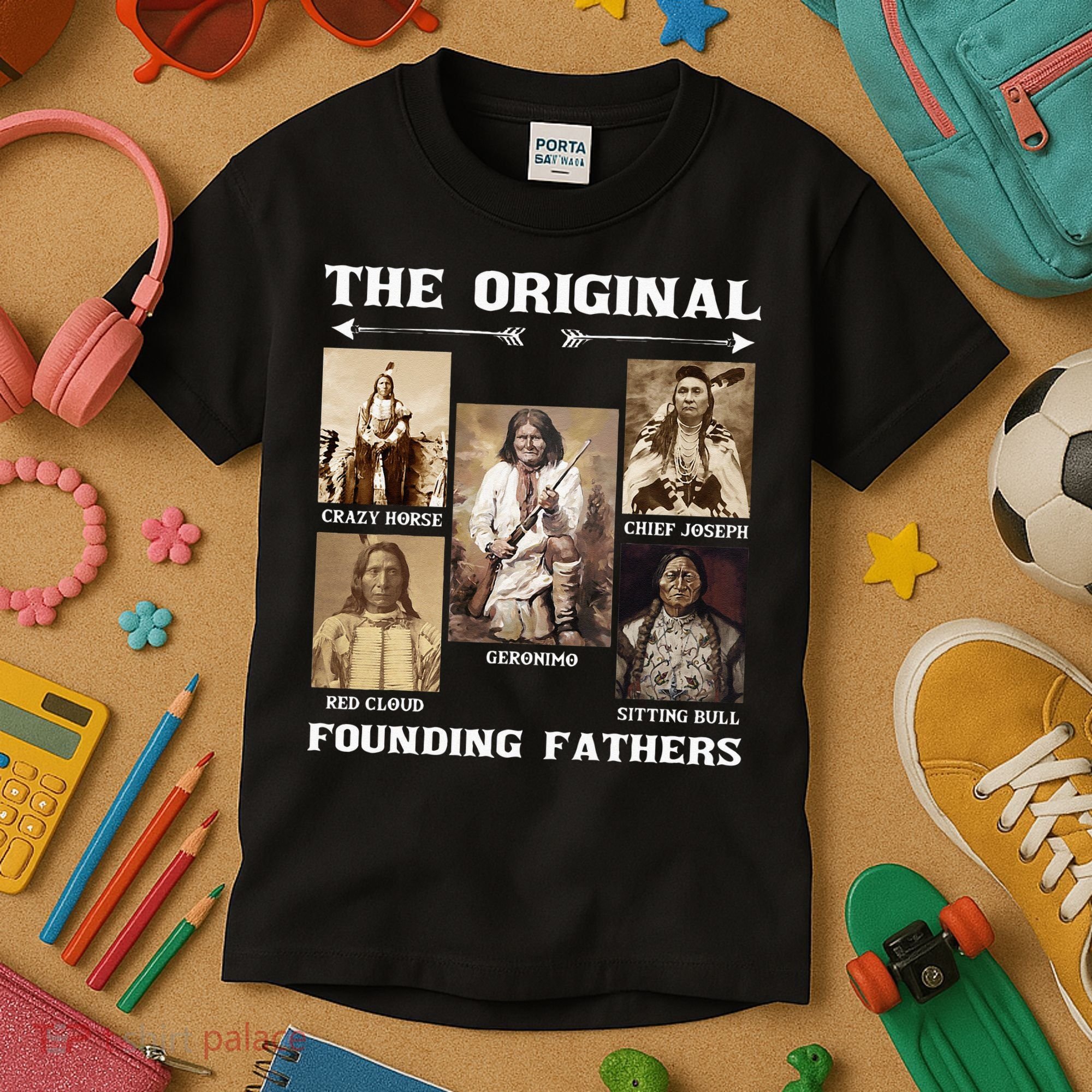 The Original Founding Fathers Native American Kids T-Shirt