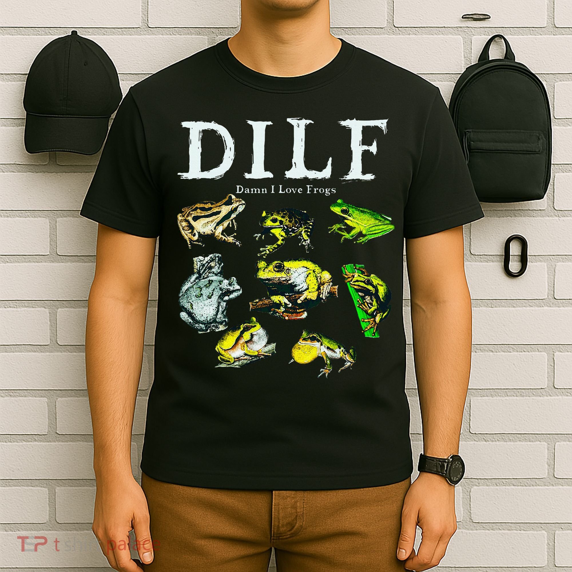Types Of Frogs Dilf Damn I Love Frogs T-Shirt