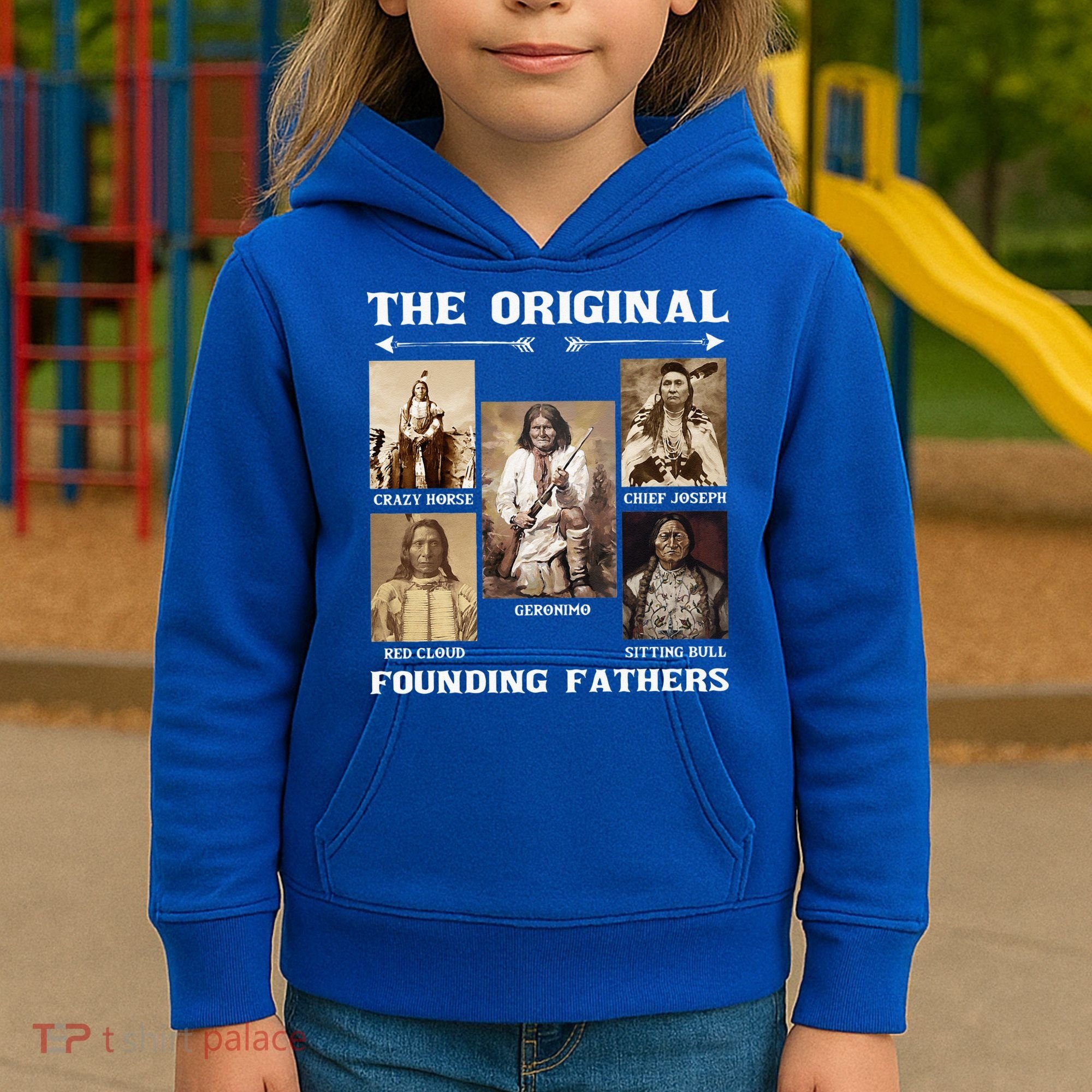 The Original Founding Fathers Native American Kids Hoodie
