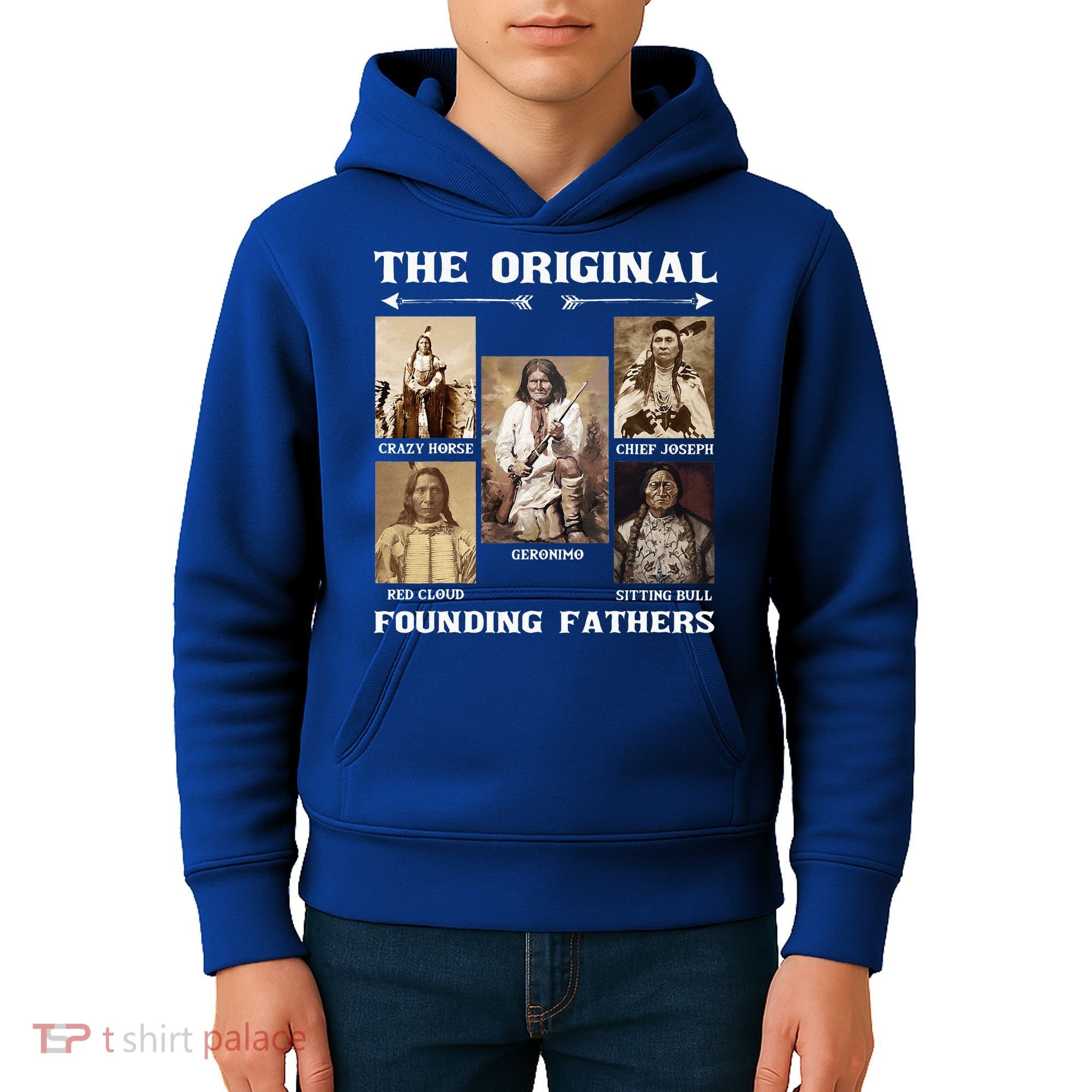 The Original Founding Fathers Native American Kids Hoodie