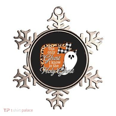 The Only Ghost I Know Is The Holy Ghost Halloween Christian Ornament