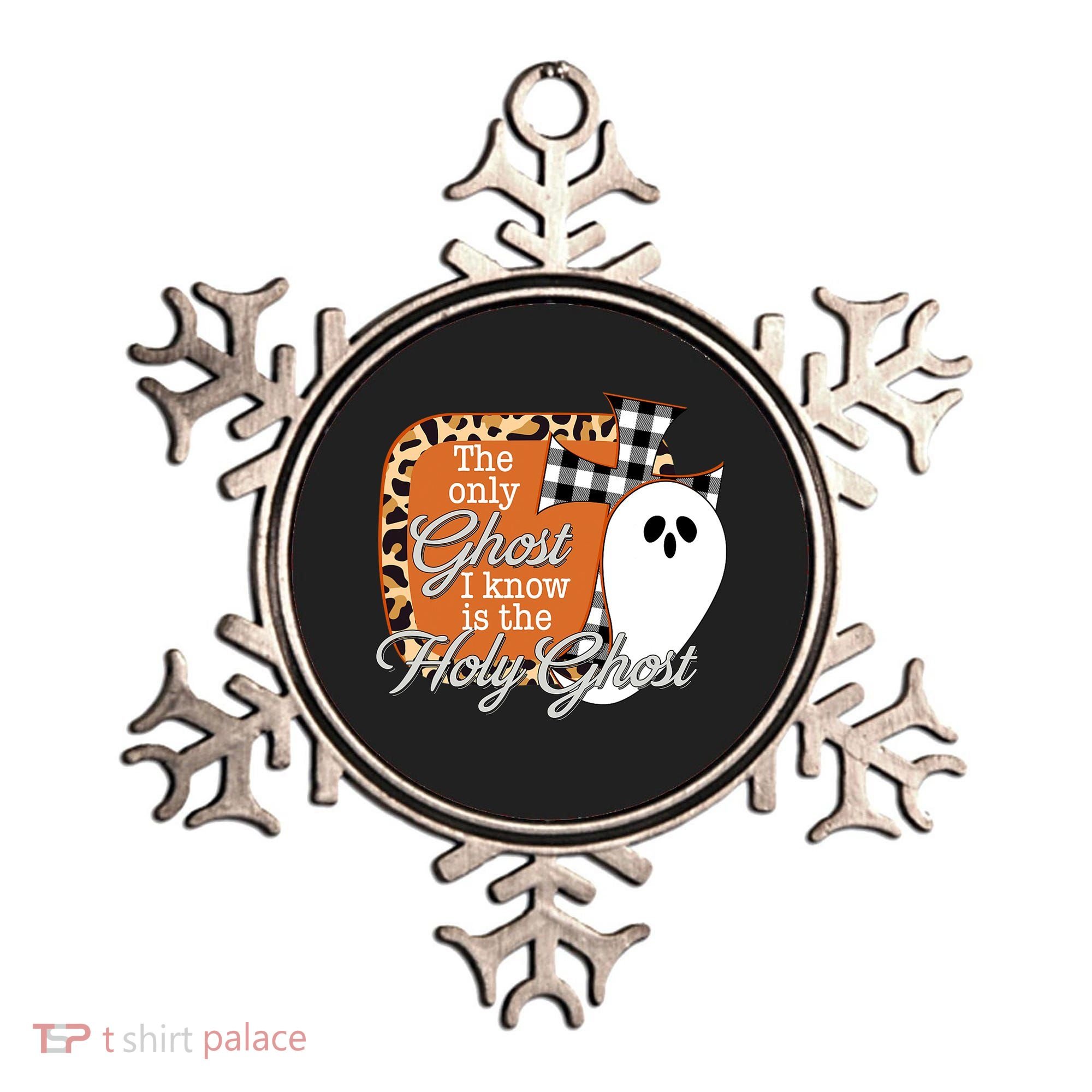 The Only Ghost I Know Is The Holy Ghost Halloween Christian Ornament