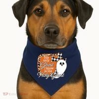 The Only Ghost I Know Is The Holy Ghost Halloween Christian USA-Made Doggie Bandana thumb 1