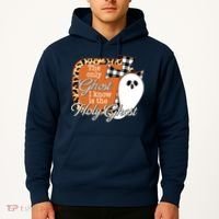 The Only Ghost I Know Is The Holy Ghost Halloween Christian Hoodie thumb 2