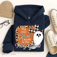 The Only Ghost I Know Is The Holy Ghost Halloween Christian Hoodie thumb 4