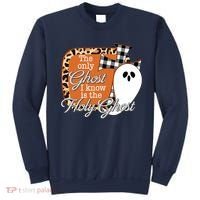 The Only Ghost I Know Is The Holy Ghost Halloween Christian Sweatshirt thumb 0