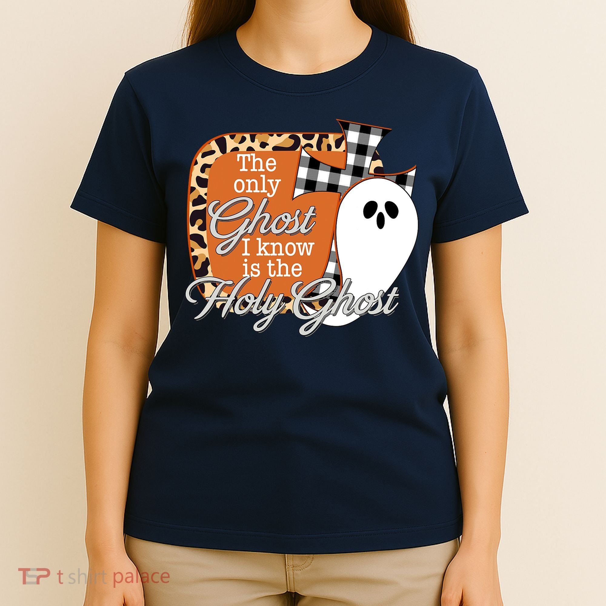 The Only Ghost I Know Is The Holy Ghost Halloween Christian T-Shirt