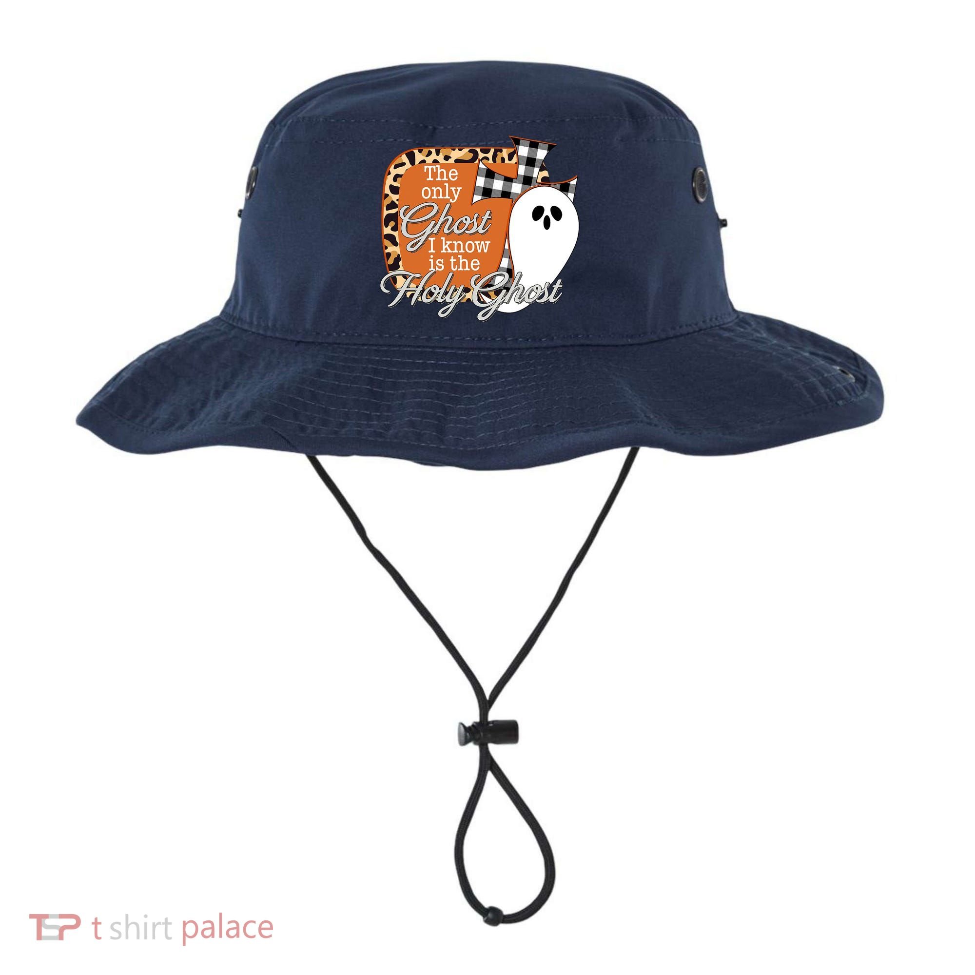 The Only Ghost I Know Is The Holy Ghost Halloween Christian Bucket Hat