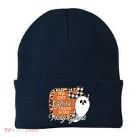 The Only Ghost I Know Is The Holy Ghost Halloween Christian Beanie thumb 0