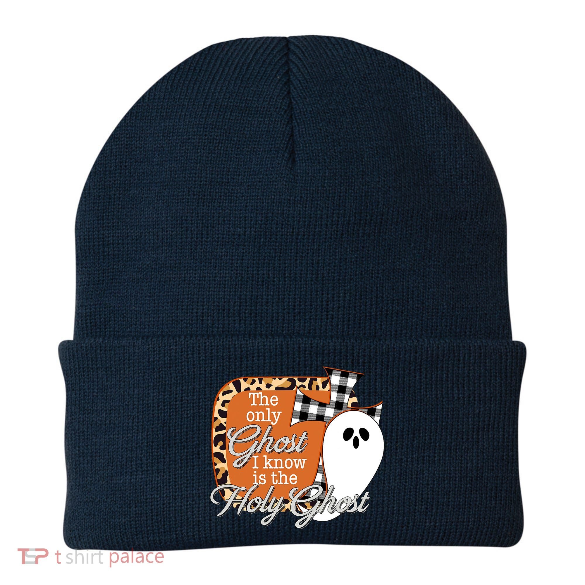 The Only Ghost I Know Is The Holy Ghost Halloween Christian Beanie