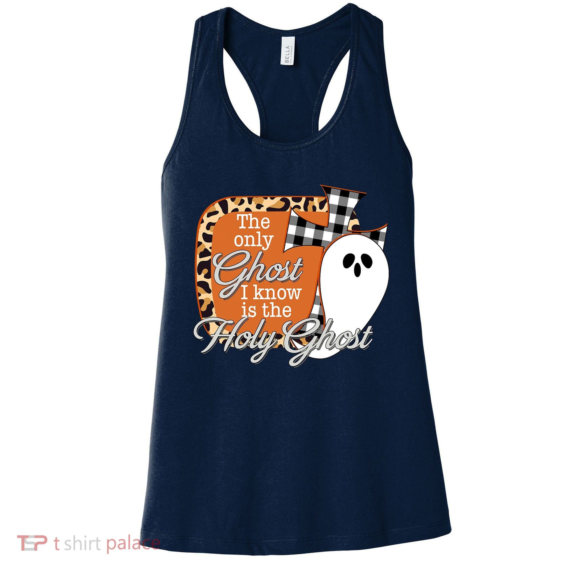 The Only Ghost I Know Is The Holy Ghost Halloween Christian Women's Tank Top