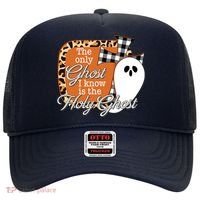 The Only Ghost I Know Is The Holy Ghost Halloween Christian Hat thumb 0