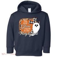 The Only Ghost I Know Is The Holy Ghost Halloween Christian Toddler Hoodie thumb 0