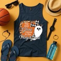 The Only Ghost I Know Is The Holy Ghost Halloween Christian Tank Top thumb 4