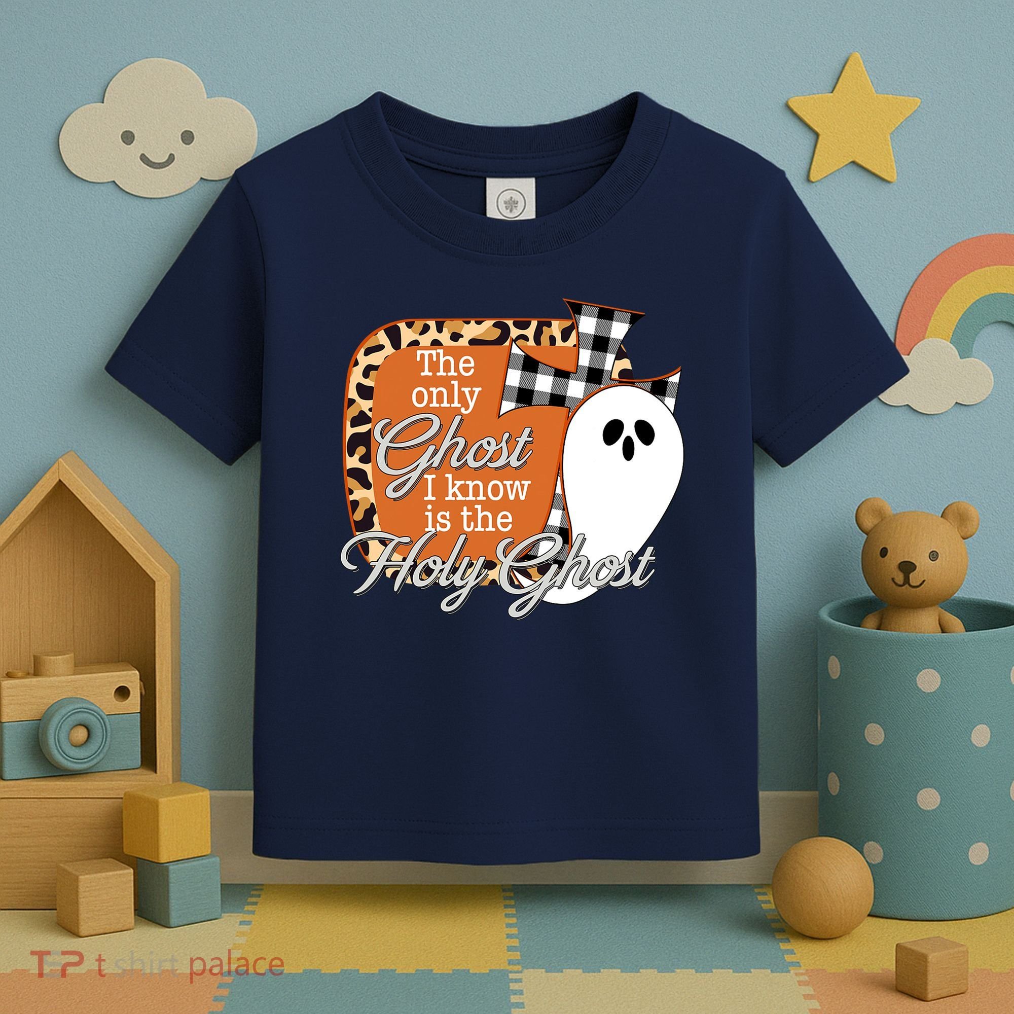 The Only Ghost I Know Is The Holy Ghost Halloween Christian Toddler T-Shirt