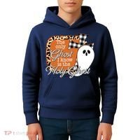 The Only Ghost I Know Is The Holy Ghost Halloween Christian Kids Hoodie thumb 4