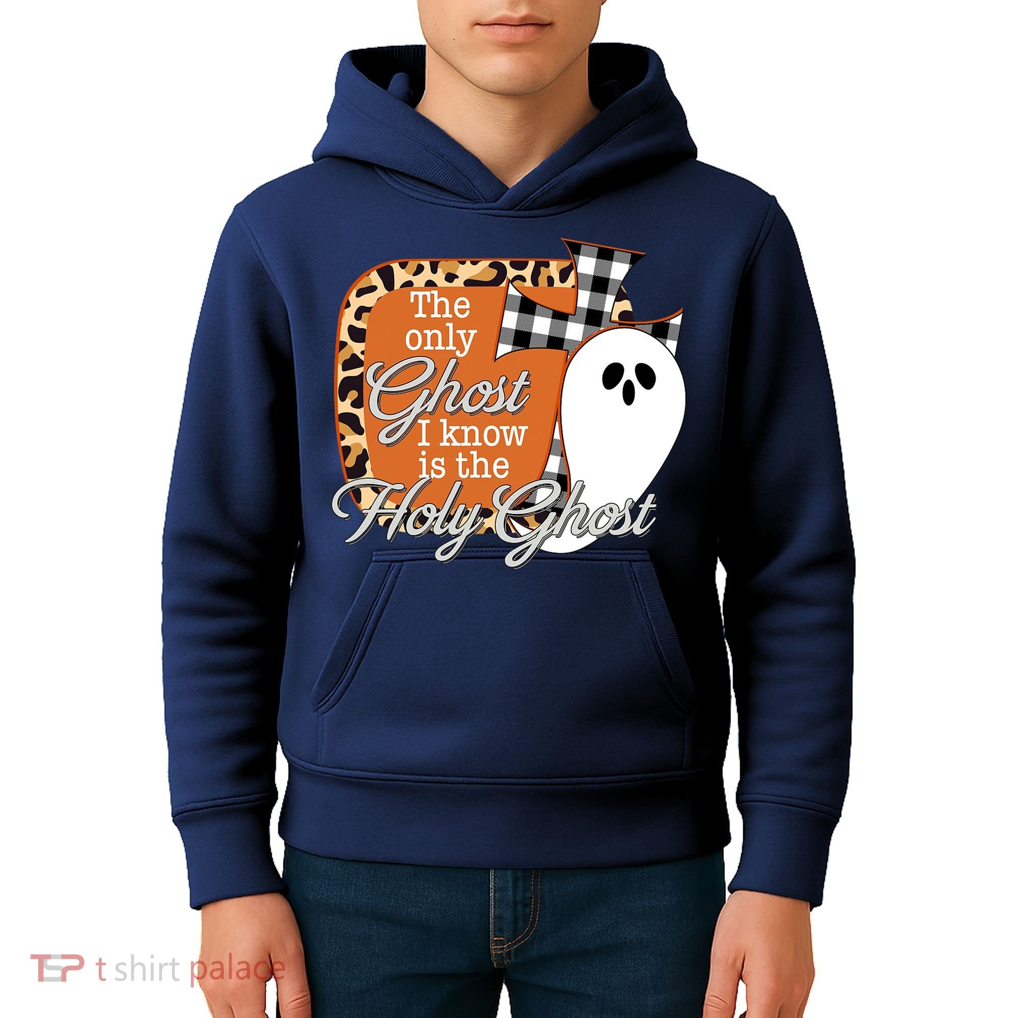 The Only Ghost I Know Is The Holy Ghost Halloween Christian Kids Hoodie