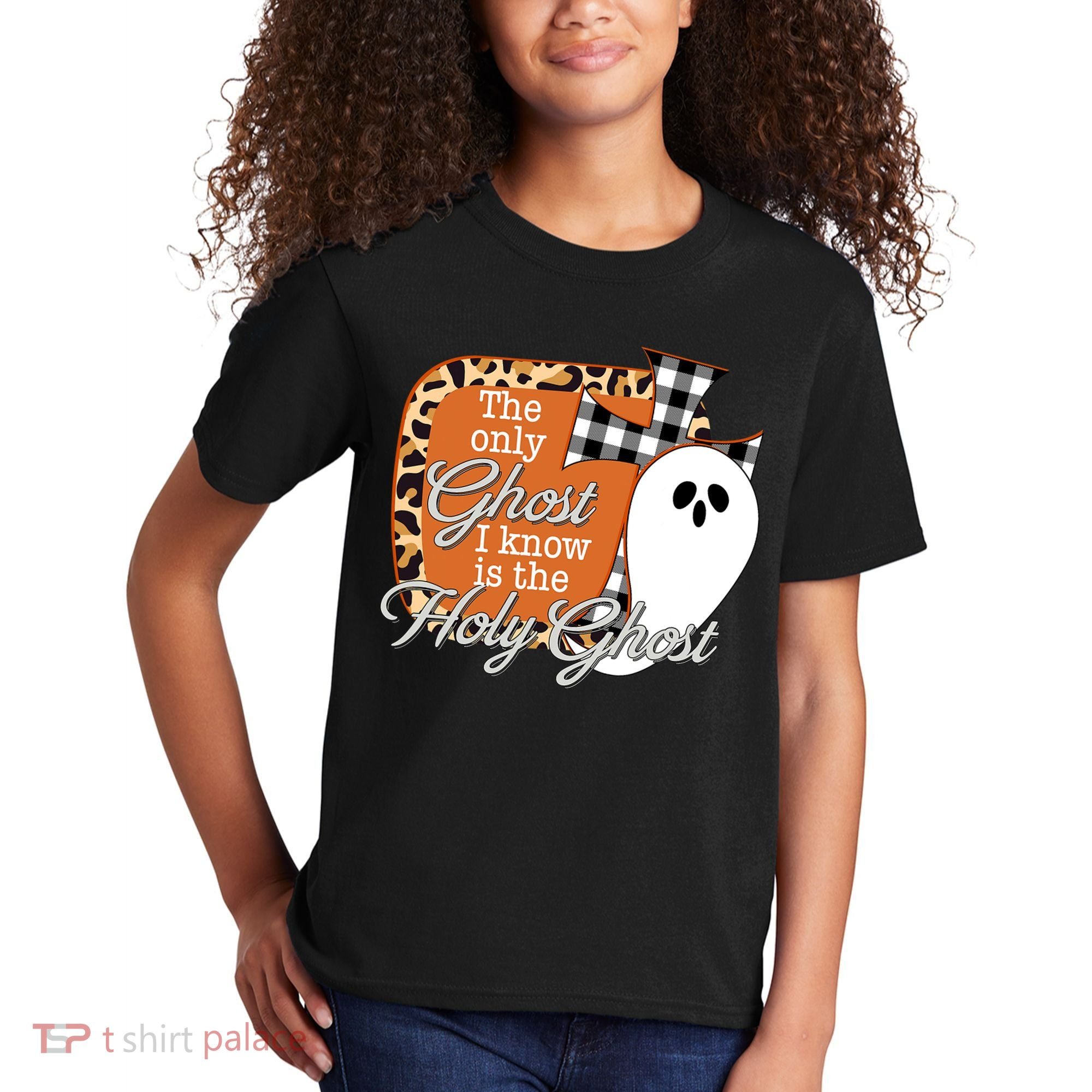 The Only Ghost I Know Is The Holy Ghost Halloween Christian Kids T-Shirt