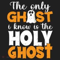 The Only Ghost I Know Is The Holy Ghost Halloween Christian Women's Sweatshirt thumb 2