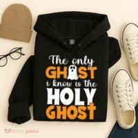 The Only Ghost I Know Is The Holy Ghost Halloween Christian Hoodie thumb 4