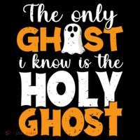 The Only Ghost I Know Is The Holy Ghost Halloween Christian Sweatshirt thumb 3