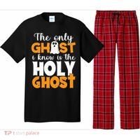 The Only Ghost I Know Is The Holy Ghost Halloween Christian Pajama Set thumb 0