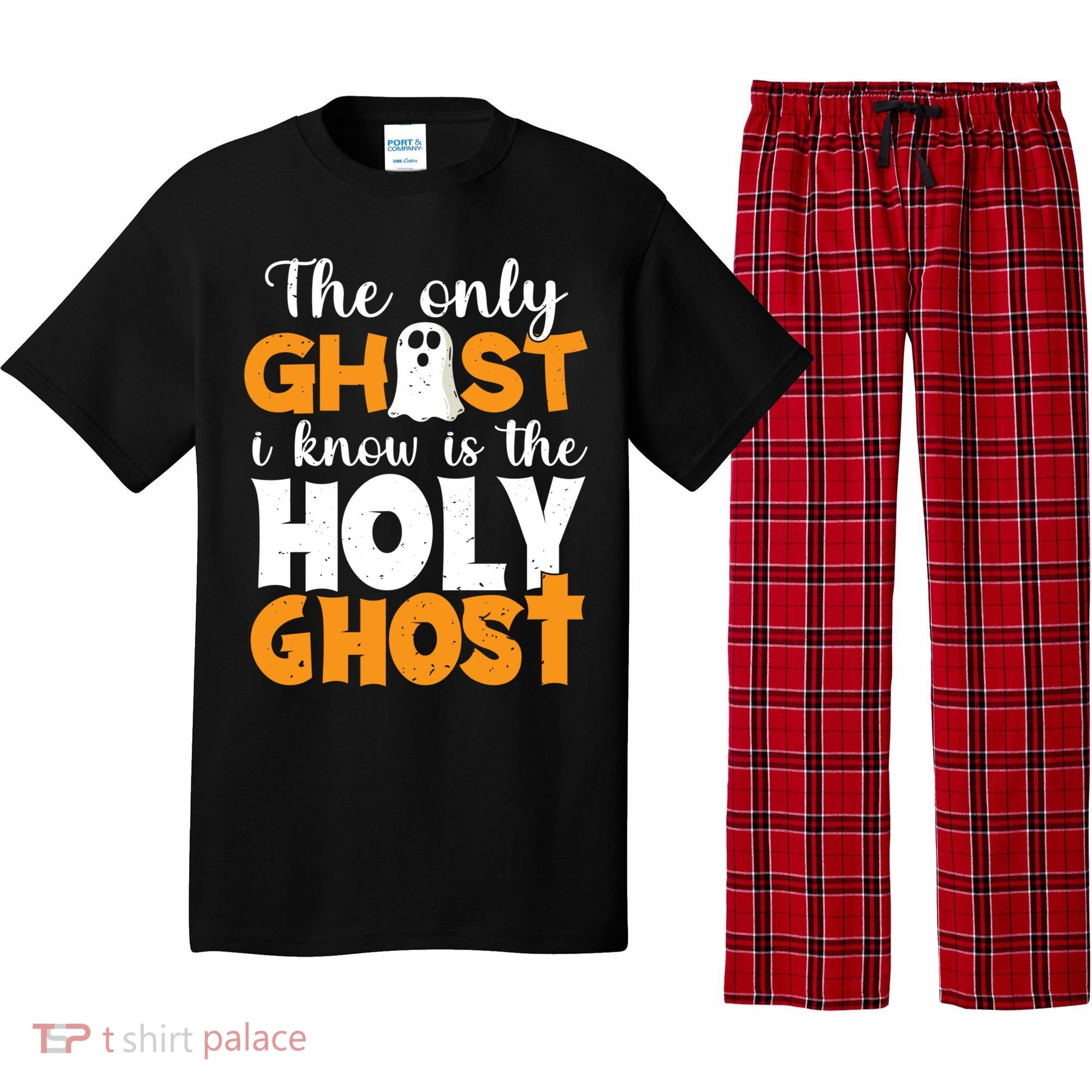 The Only Ghost I Know Is The Holy Ghost Halloween Christian Pajama Set