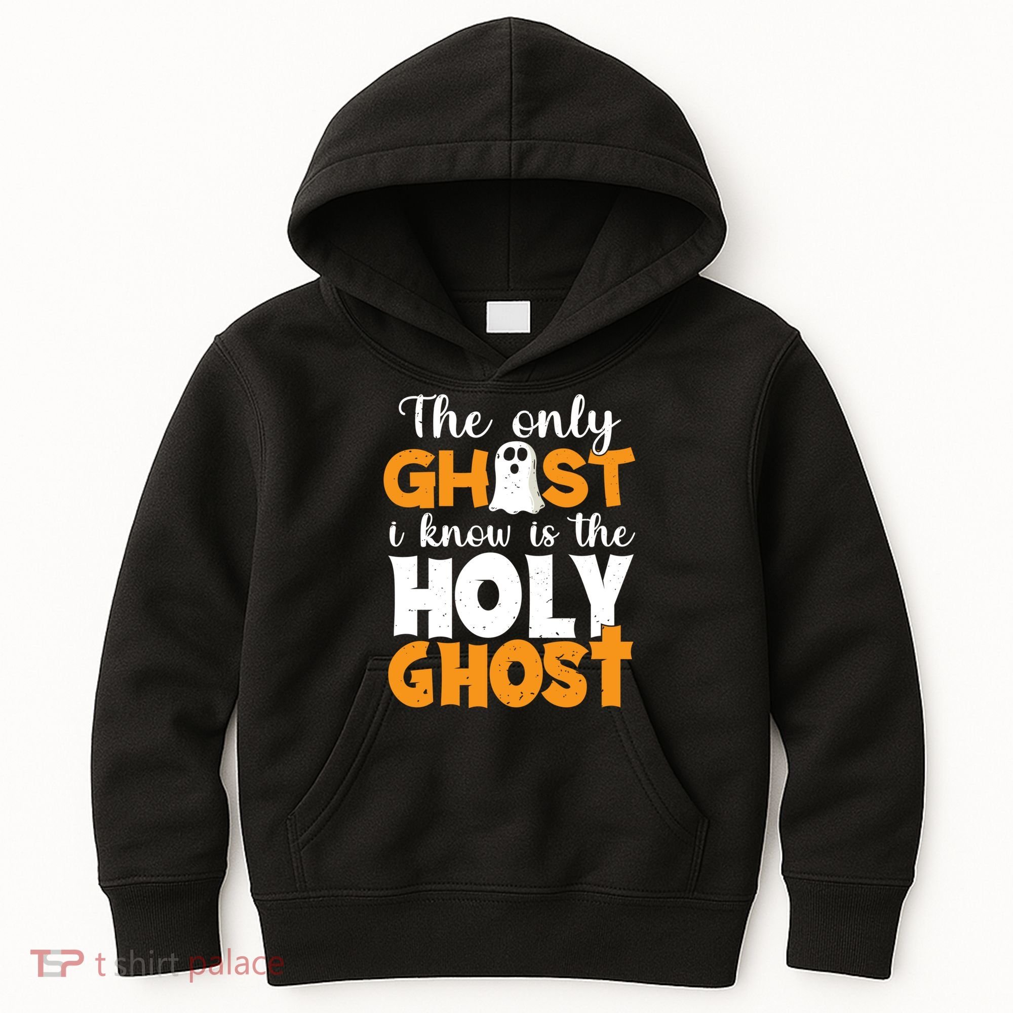 The Only Ghost I Know Is The Holy Ghost Halloween Christian Kids Hoodie