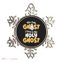The Only Ghost I Know Is The Hold Ghost Christian Halloween Ornament thumb 0