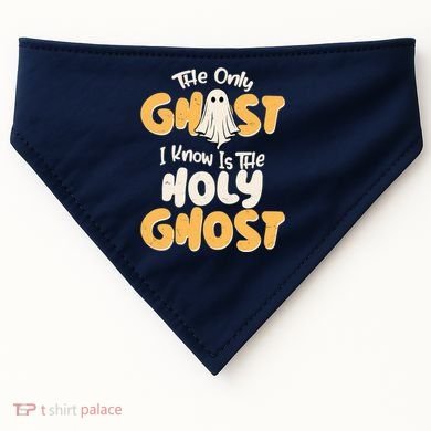 The Only Ghost I Know Is The Hold Ghost Christian Halloween USA-Made Doggie Bandana