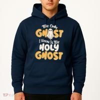 The Only Ghost I Know Is The Hold Ghost Christian Halloween Hoodie thumb 2