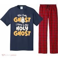 The Only Ghost I Know Is The Hold Ghost Christian Halloween Pajama Set thumb 0