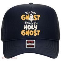The Only Ghost I Know Is The Hold Ghost Christian Halloween Hat thumb 0