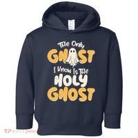 The Only Ghost I Know Is The Hold Ghost Christian Halloween Toddler Hoodie thumb 0