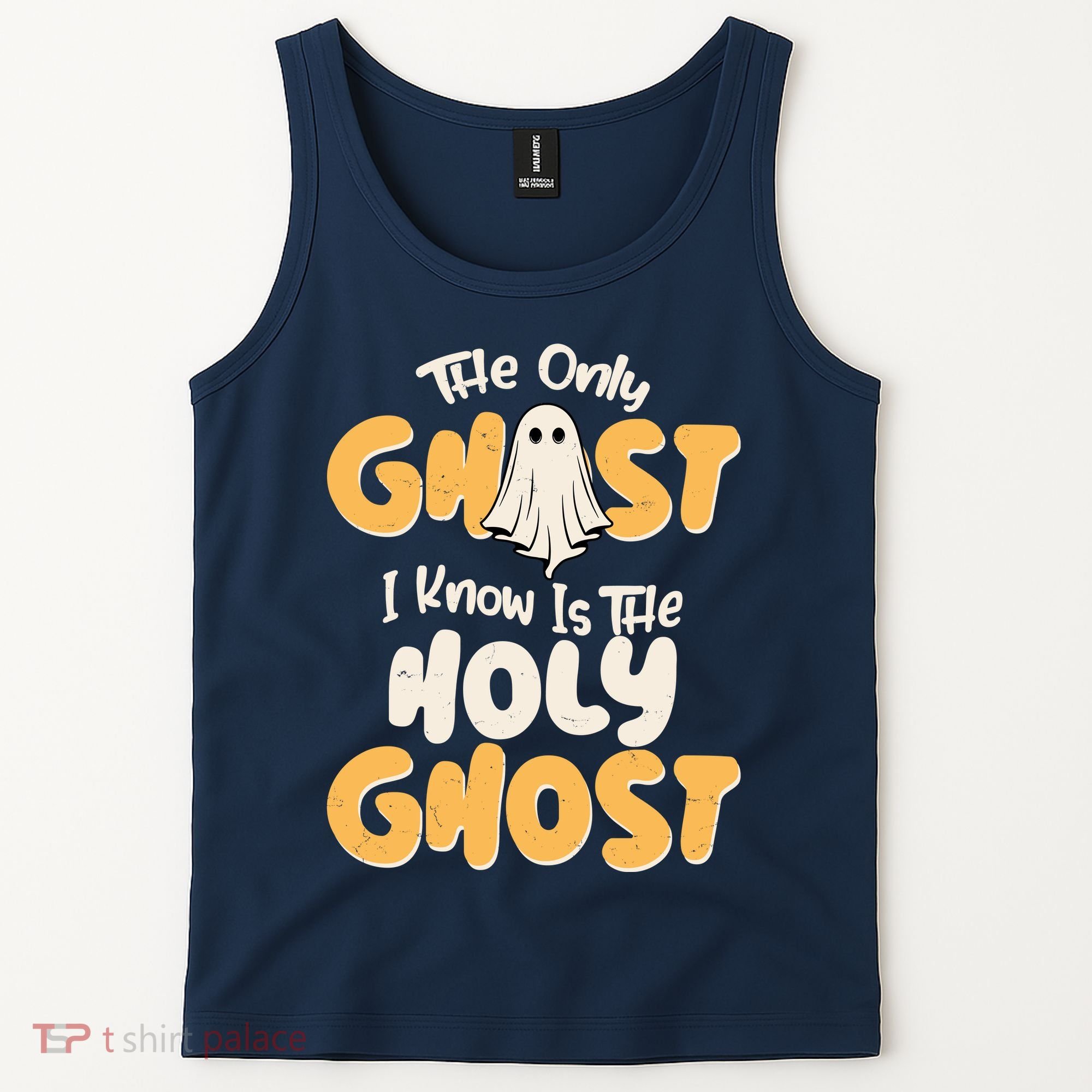 The Only Ghost I Know Is The Hold Ghost Christian Halloween Tank Top
