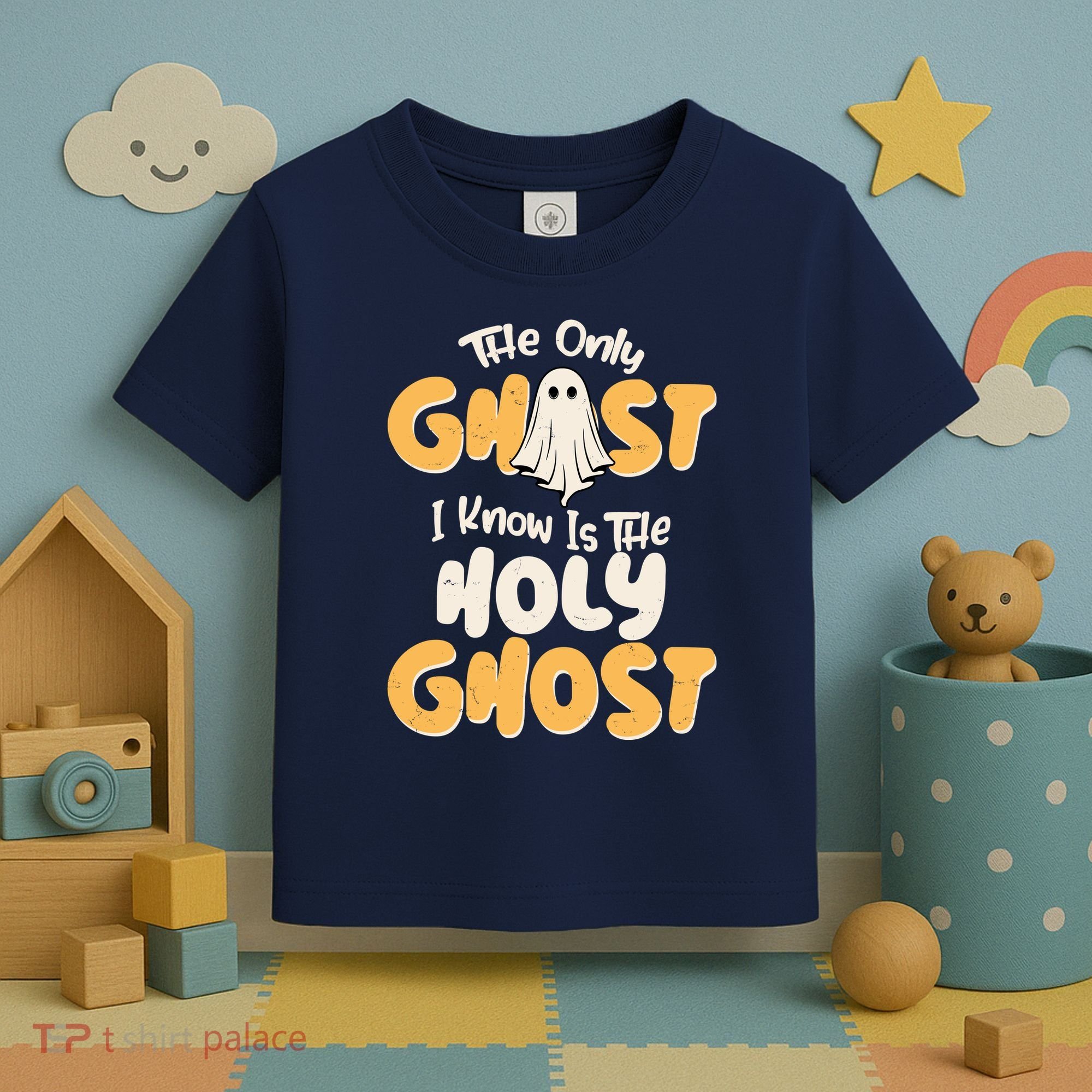 The Only Ghost I Know Is The Hold Ghost Christian Halloween Toddler T-Shirt