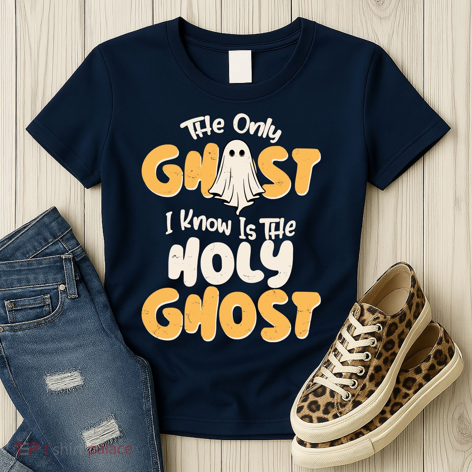 The Only Ghost I Know Is The Hold Ghost Christian Halloween Women's T-Shirt