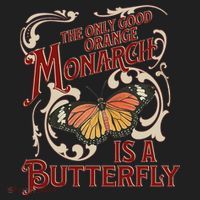 The Only Good Orange Monarch Is A Butterfly Insect Flowers Beanie thumb 2