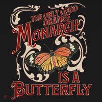 The Only Good Orange Monarch Is A Butterfly Insect Flowers Women's Tank Top thumb 5
