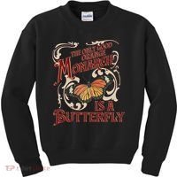 The Only Good Orange Monarch Is A Butterfly Insect Flowers Kids Sweatshirt thumb 0